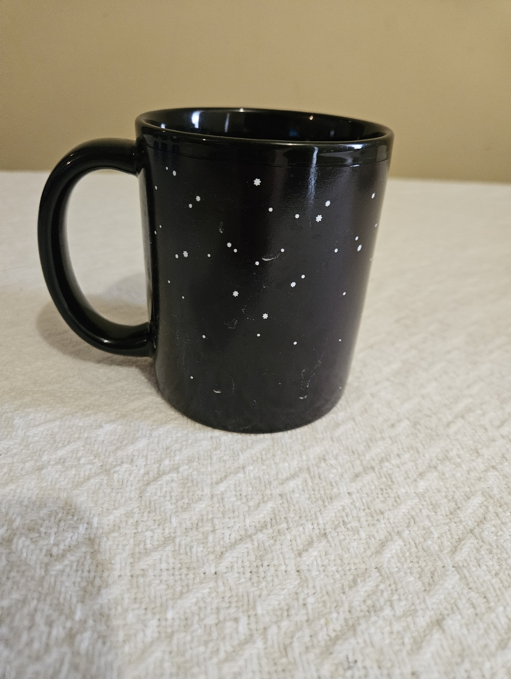 Starry Night Universe Coffee Mug Black Ceramic Galaxy Stars Celestial Space Cup